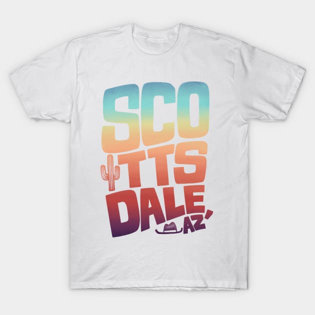 Scottsdale Rainbow Type T-Shirt by DreamBox